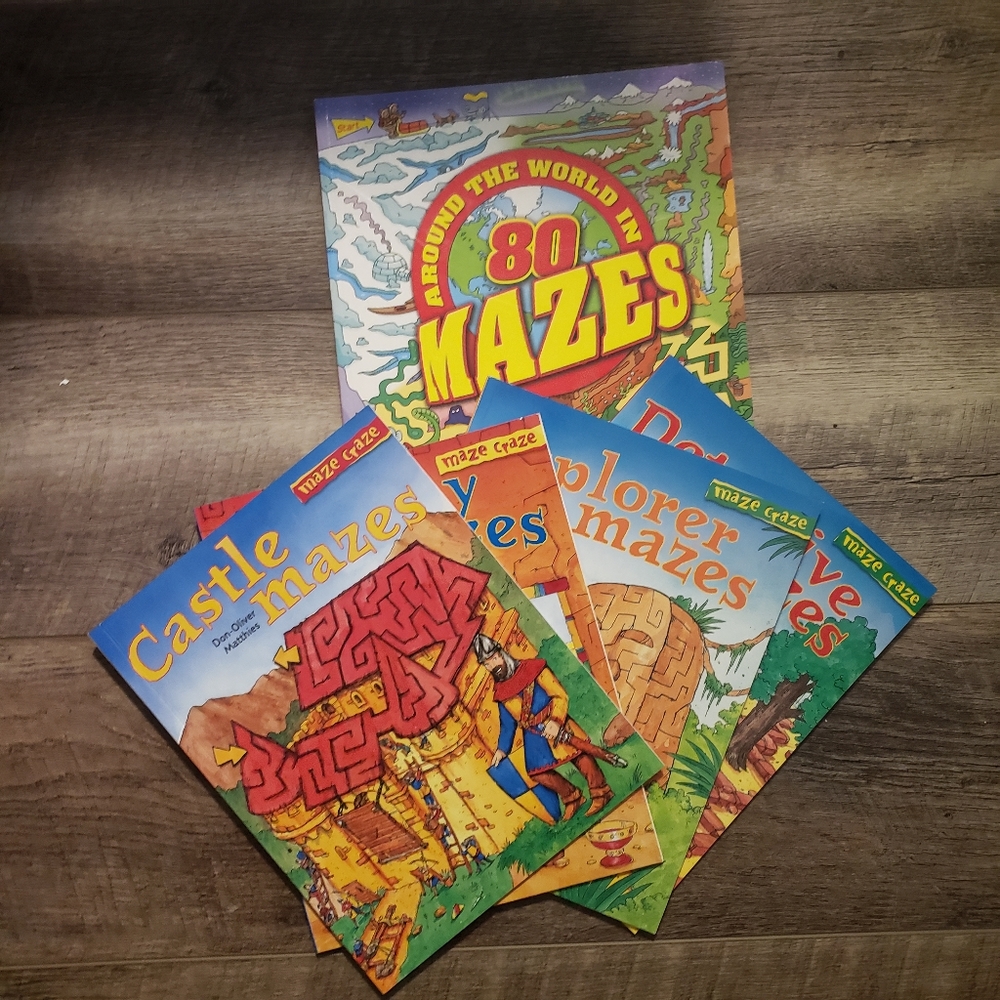 Lot of puzzle maze books new